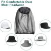 1 Pc Outdoors Fishing Cap; Insect Proof Mosquito Proof Cap; Soft Durable Fly Screen Protector Travel Camping Fishing Breathable Sunshade Cap - Black