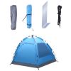 3-4 Person Automatic Family Tent Instant Pop Up Waterproof for Camping Hiking Travel Outdoor Activities - as picture