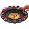 Shot Glass Roulette - Drinking Game Set; Casino Adult Party Games (2 Balls And 16 Glasses) - 1pc