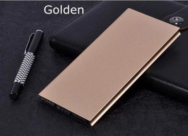 USB charging treasure with LED light (Option: Gold-8000mAh)