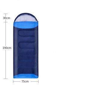 Anti Kick Quilt Portable Outdoor Sleeping Bag (Option: Blue-1600g)