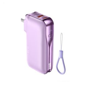 Large Capacity Fast Charge Digital Display Power Bank (Option: Glory Purple RPPto532-10000 MA)