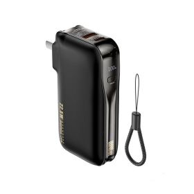 Large Capacity Fast Charge Digital Display Power Bank (Option: Glory Black RPPto532-10000 MA)