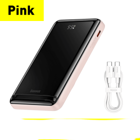 3-in-1 Slim Magnetic Power Bank Wireless (Option: Pink-USB)