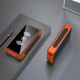 Outdoor Camping Power Supply Stall Solar Energy (Option: Orange-80000mAh)