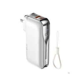 Large Capacity Fast Charge Digital Display Power Bank (Option: Glory White RPPto532-10000 MA)