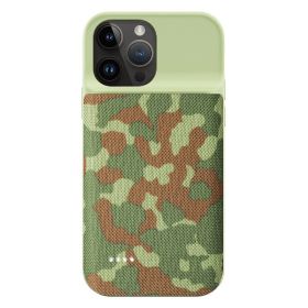 Back Splint Battery Wireless Power Bank (Option: Army Green-IPhone14)