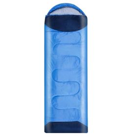 Anti Kick Quilt Portable Outdoor Sleeping Bag (Option: Cyan-2300g)