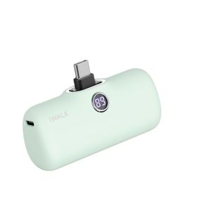 Mobile Power Mini Lipstick Portable Power Pack (Option: Green-Type c)